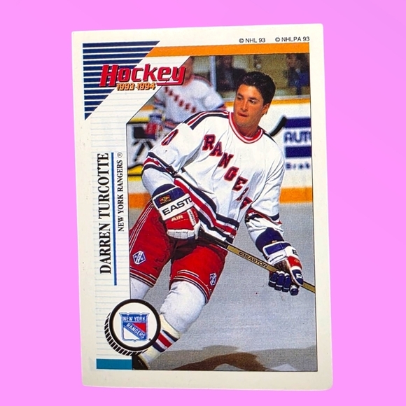 NHL Other - 1993-94 Panini Hockey Darren Turcotte New York Rangers #94 Sticker